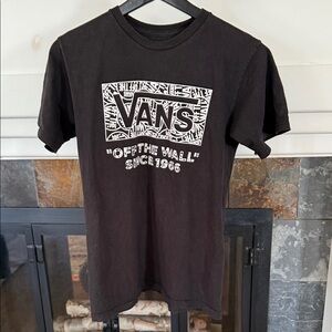 Vans Black 'Off The Wall' Graphic Tee. Size S. Unisex.